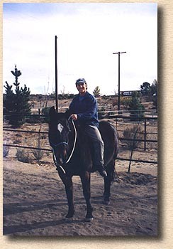 Glen and brown horse take a break